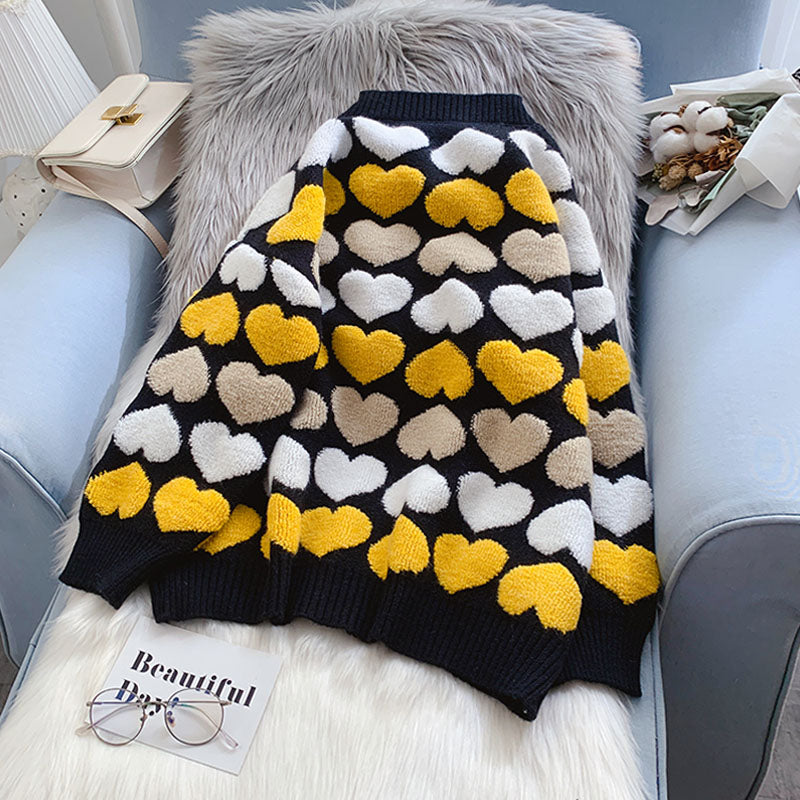 Love aging cardigan sweater sweater sweater coat  5102