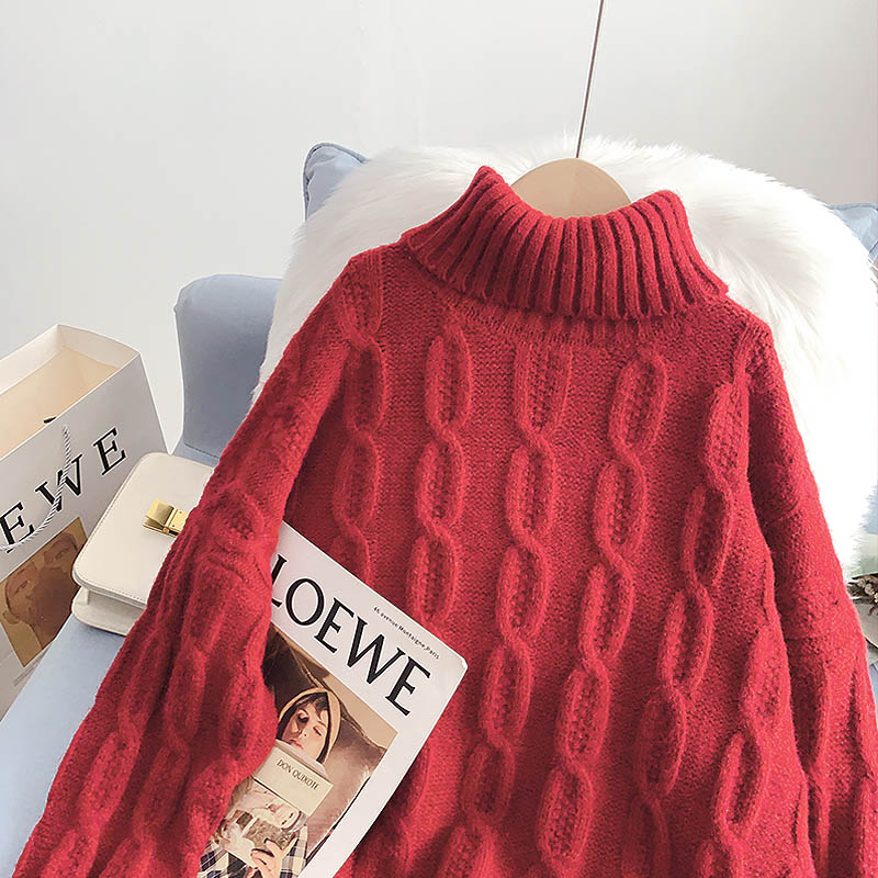 Pullover mit hohem Kragen, fauler und ausländischer Pullover 5014