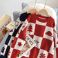 Red Christmas theme sweater knit bottom shirt  4962