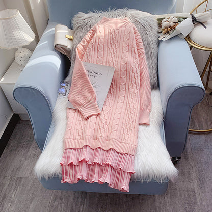 Medium length knitted dress  5079