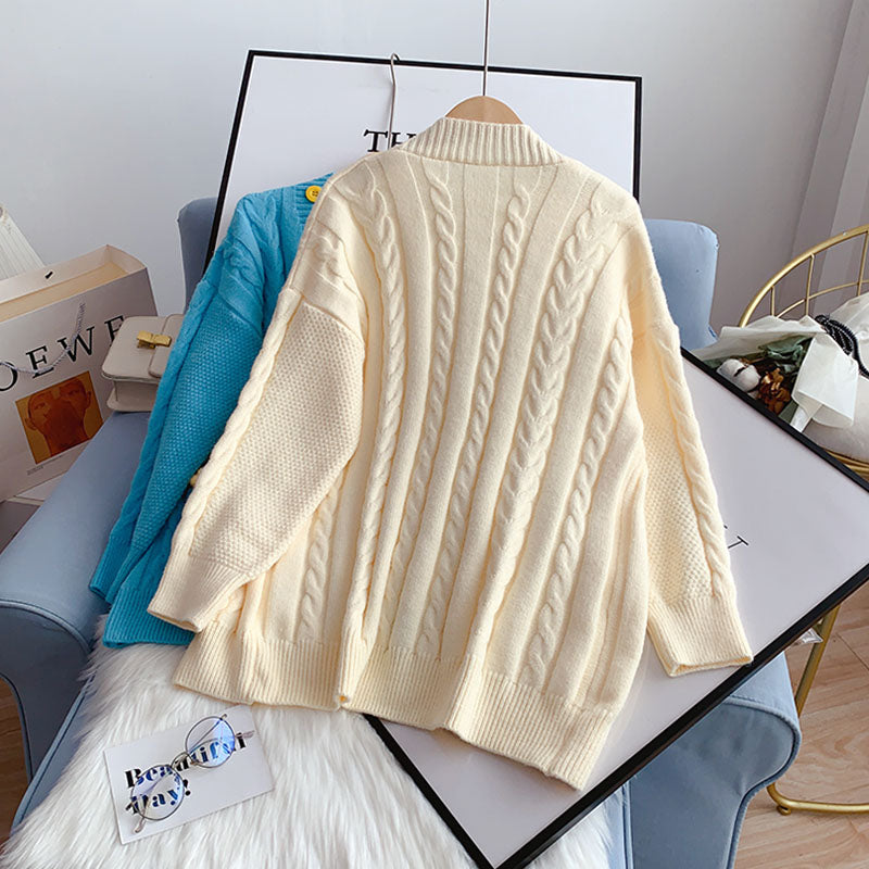 Sweater cardigan knitted coat  5073