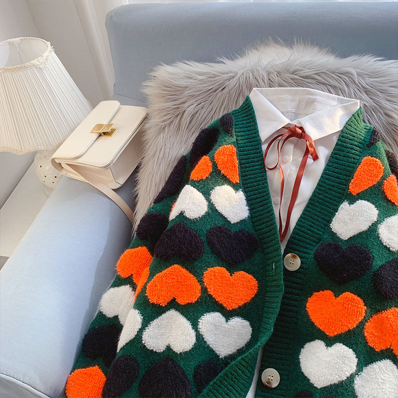 Love aging cardigan sweater sweater sweater coat  5102