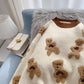 Wear a gentle Japanese lazy coat outside the little bear sweater  5025