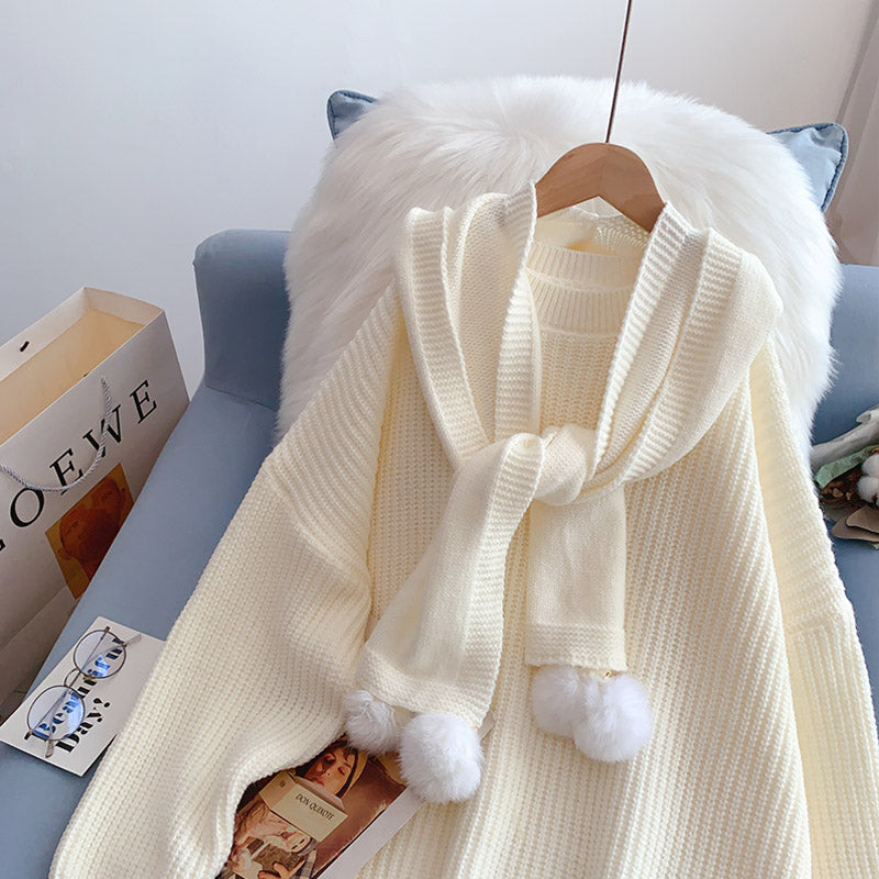 Kapuzen-Schalpullover neuer Pullover 5059