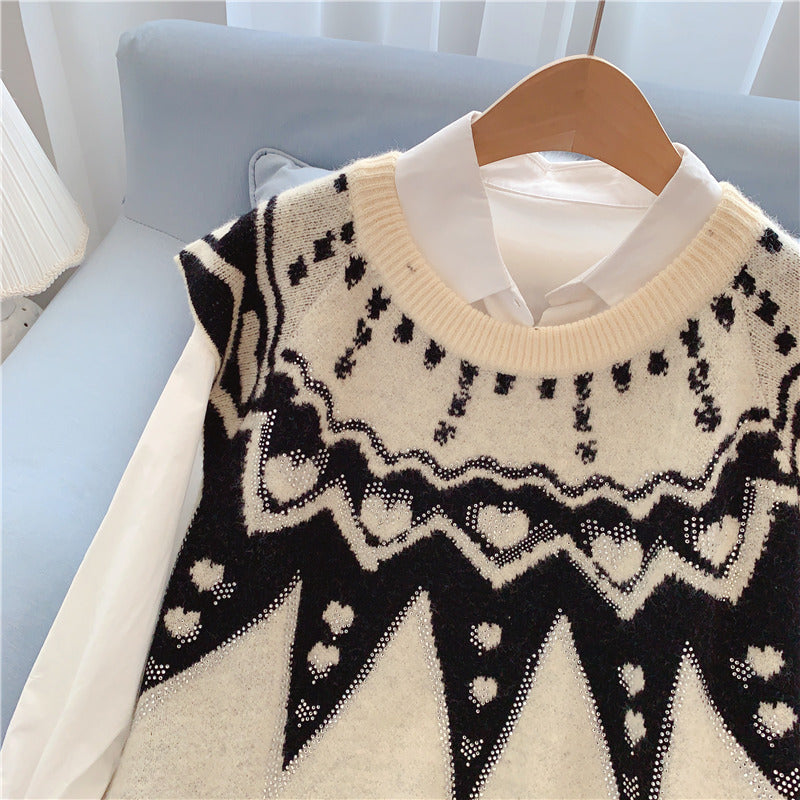 Loose, slouchy sleeveless vest  5071