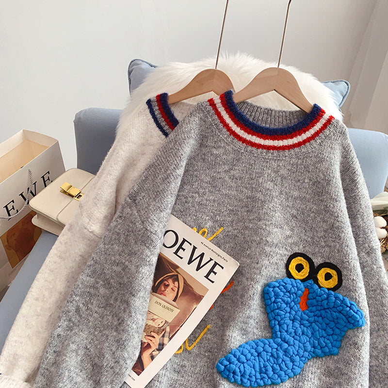 Bestickter Pullover im ausländischen Stil der Schwerindustrie 4997