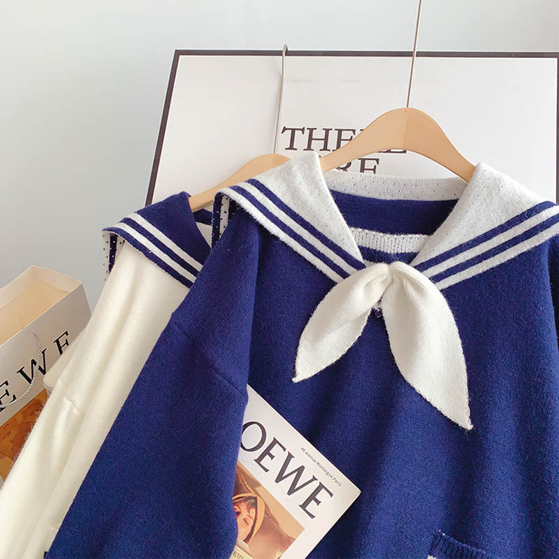 Japanese lazy sweater loose thin top  4957