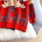 Exotic Christmas theme sweater sweater sweater top  5055