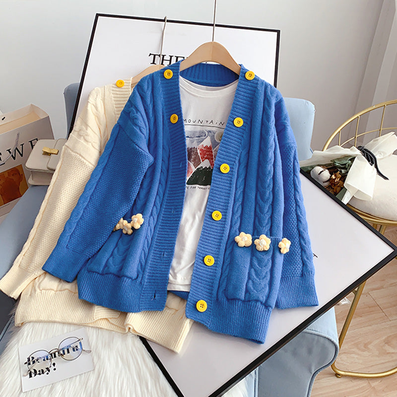 Sweater cardigan knitted coat  5073