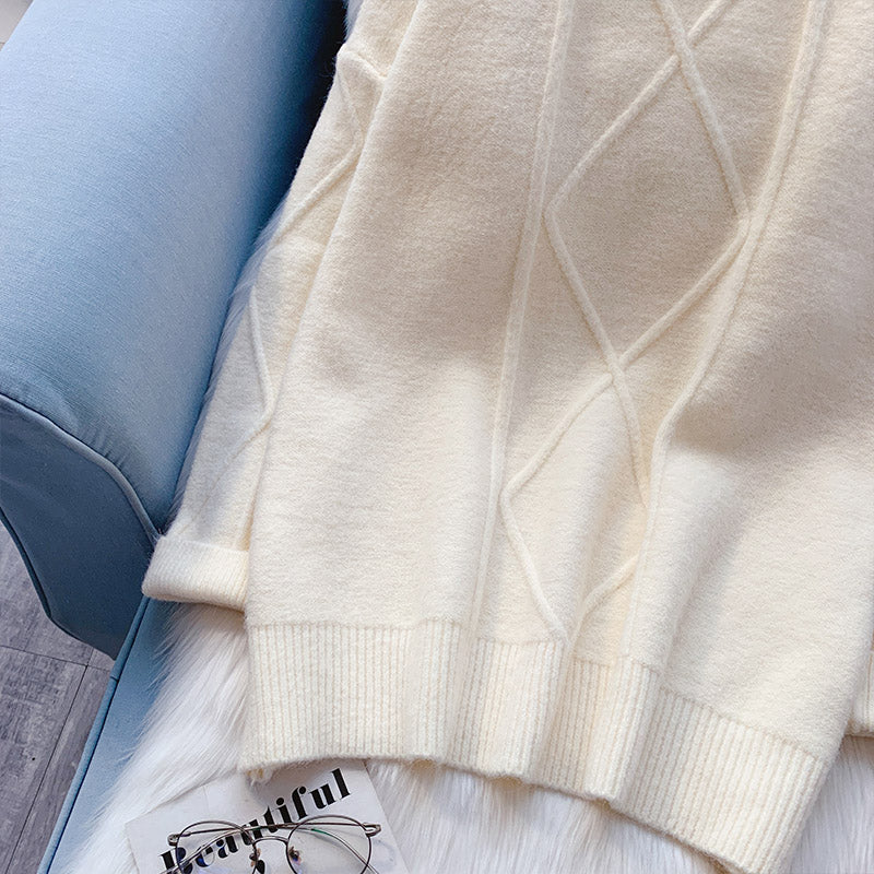 Pullover mit Stehkragen und Unterteil 5032