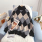 Vintage Lingge high neck sweater is lazy to wear outside  5047