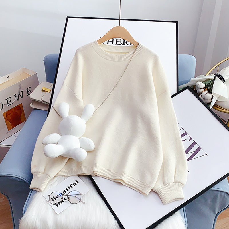 Pull lapin poupée rose mignon pull pull 5066