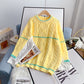 Twist sweater crew neck Pullover Sweater Top  5080