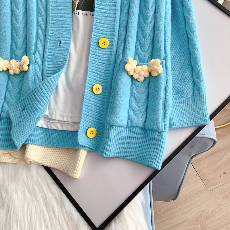 Sweater cardigan knitted coat  5073