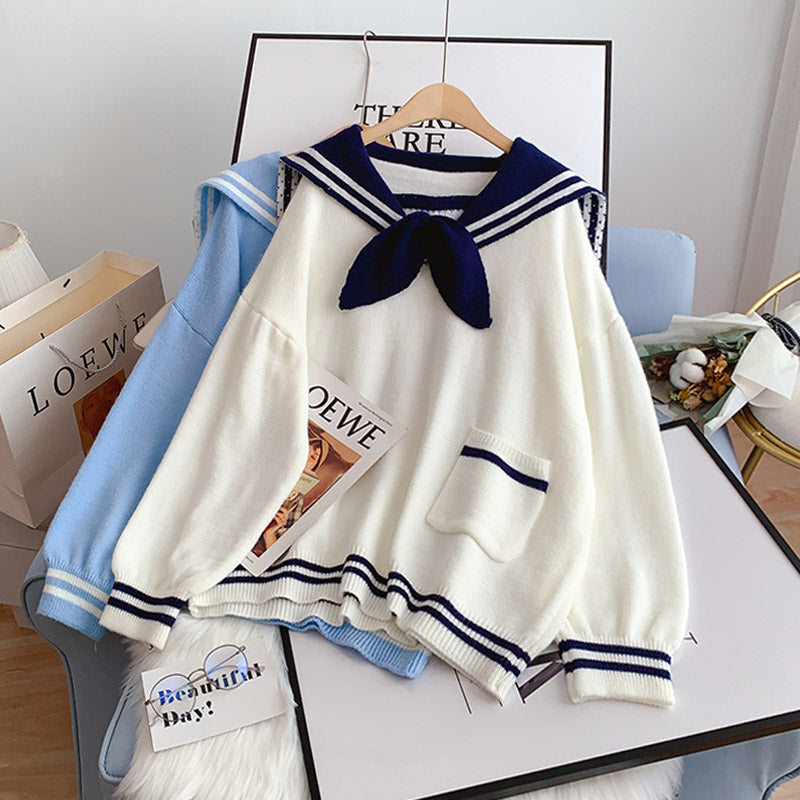 Japanese lazy sweater loose thin top  4957