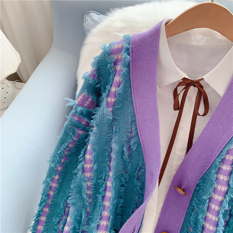 Loose and lazy WindNet red sweater  5070