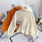High neck twist sweater versatile bottomed sweater top  4955