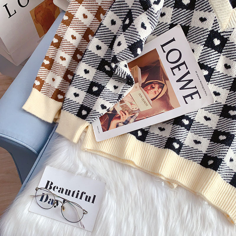 Zweiteiliges Pullover-Oberteil mit halbem Rollkragen im Design 4964