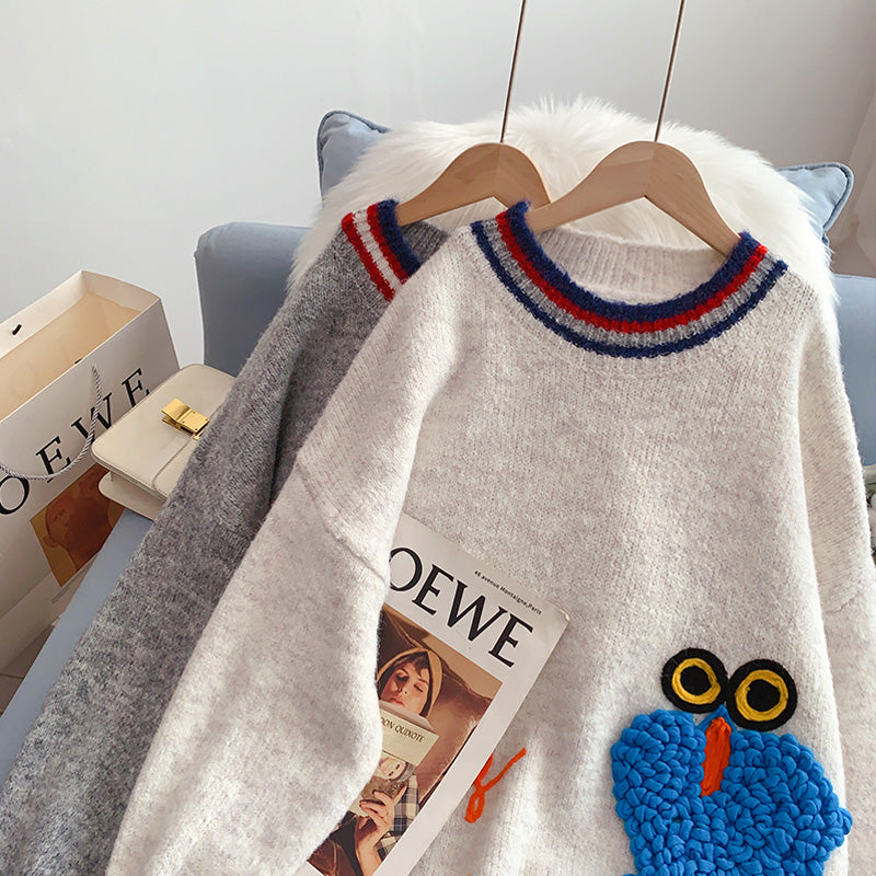 Bestickter Pullover im ausländischen Stil der Schwerindustrie 4997