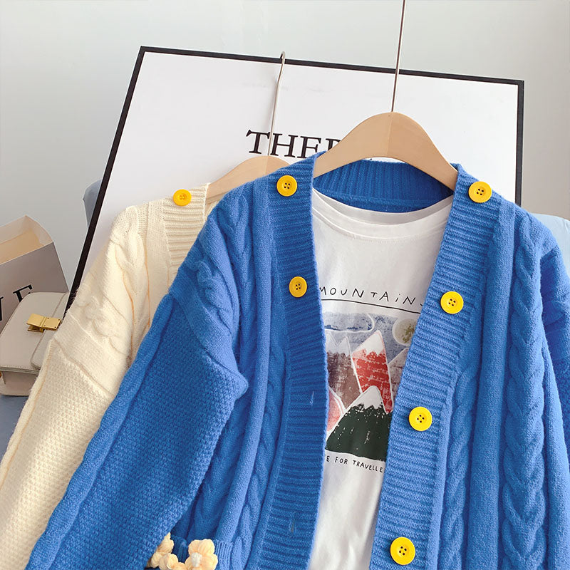 Sweater cardigan knitted coat  5073