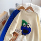 Klein Blue cartoon sweater sweater sweater top  5024