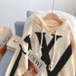 Hooded sweater new sweater coat  4993