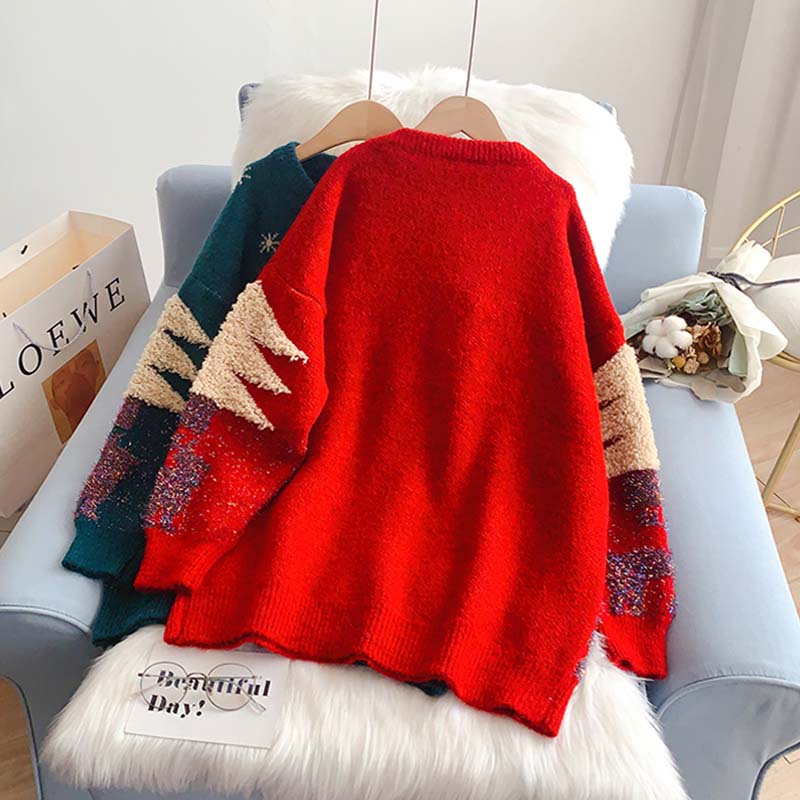 Exotic Christmas theme sweater sweater sweater top  5055