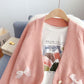 Sweet bow knit cardigan women's sweater coat  4969