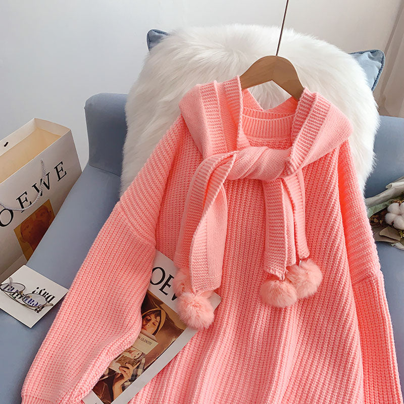 Kapuzen-Schalpullover neuer Pullover 5059