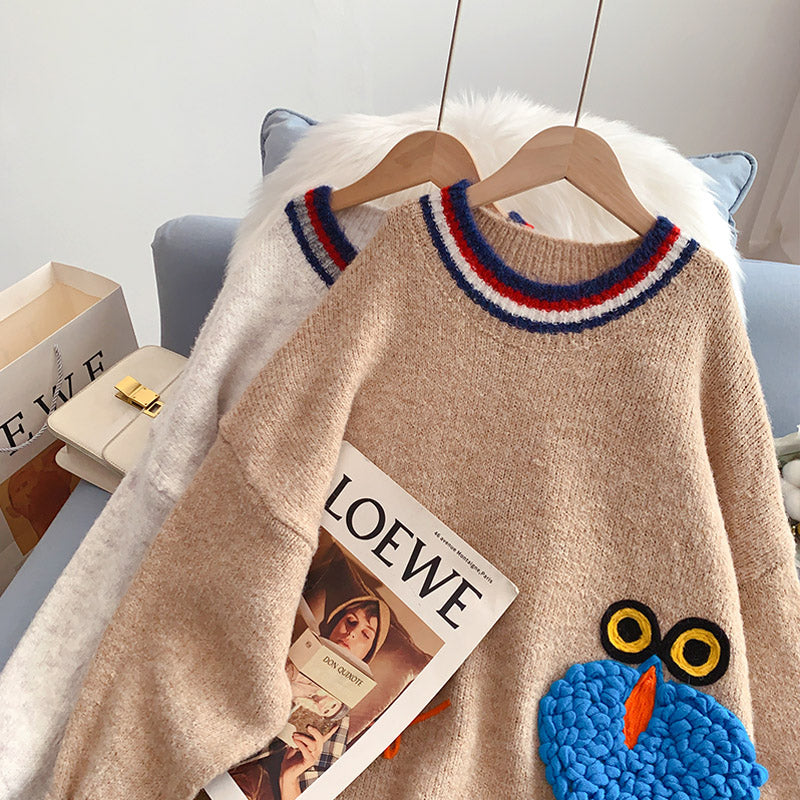 Bestickter Pullover im ausländischen Stil der Schwerindustrie 4997