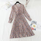 New tea break fairy skirt retro minority Chiffon Dress  4826