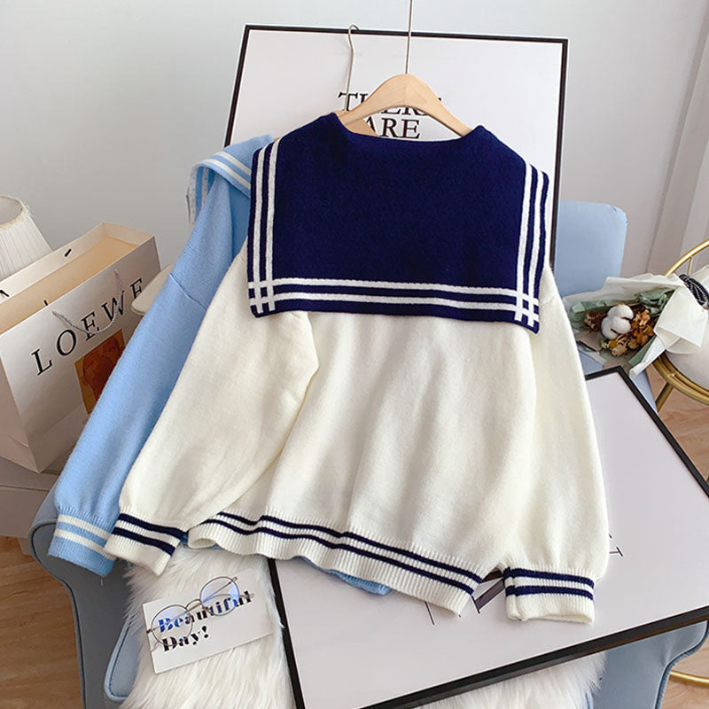 Japanese lazy sweater loose thin top  4957