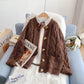 Retro twist sweater coat Korean top  5036