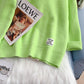 Candy color turtleneck sweater sweater sweater top  5058