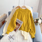 Fashion twist sweater small design sense minority  5106