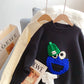 Klein Blue cartoon sweater sweater sweater top  5024