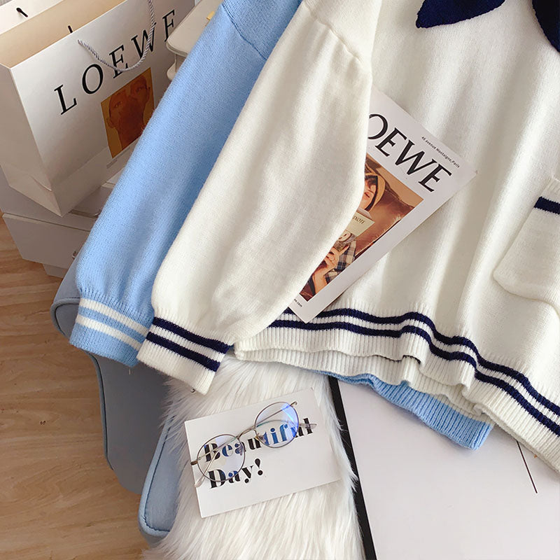 Japanese lazy sweater loose thin top  4957