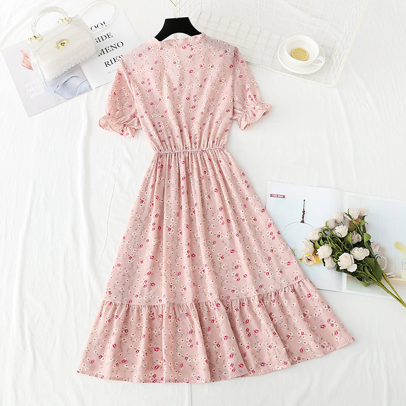 Little Floral Dress French Chiffon  4903