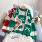 Red Christmas Sweater foreign style sweater  5030