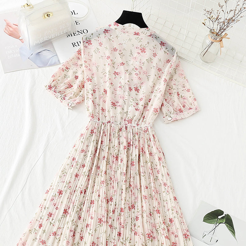 Jupe douce du premier amour français, vent doux, fleur cassée en mousseline de soie 4893