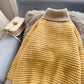 Pullover aus grober Wolle mit Stehkragen Pullover 5056