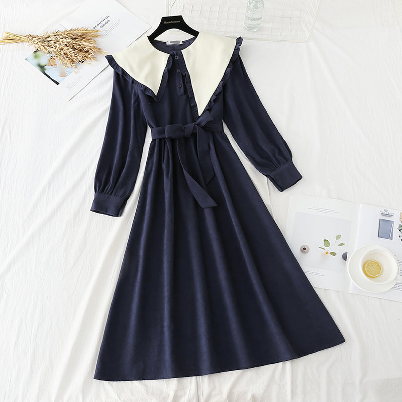 French dress women's irregular large lapel slim skirt  4750