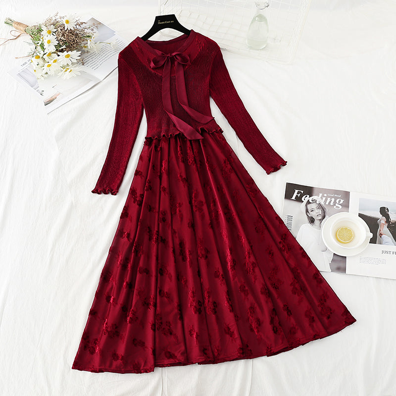 New light luxury celebrity super slim design high-end knee length skirt  4774