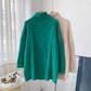 Wear a lazy Korean jacket outside the twist turtleneck sweater  4954