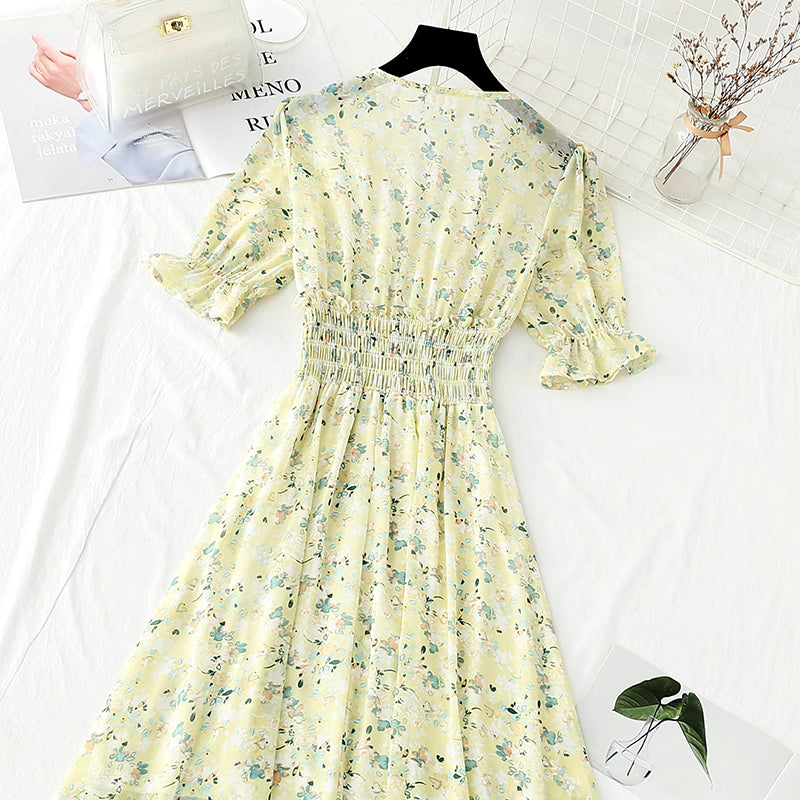 French gentle wind first love sweet floral skirt  4879