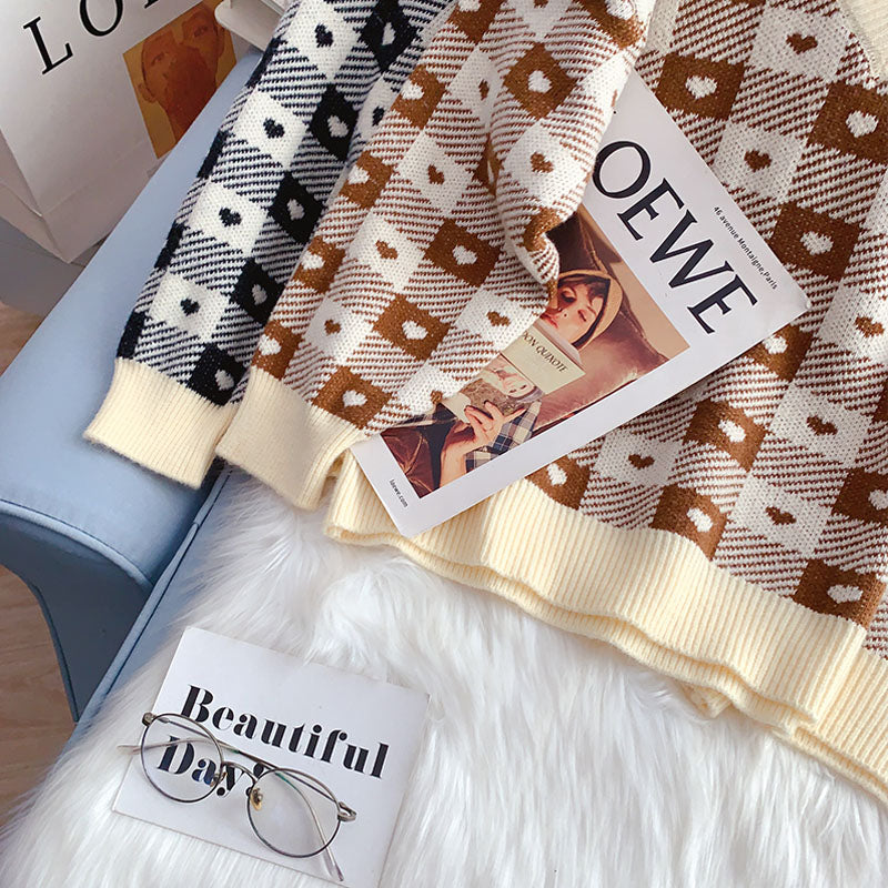 Zweiteiliges Pullover-Oberteil mit halbem Rollkragen im Design 4964