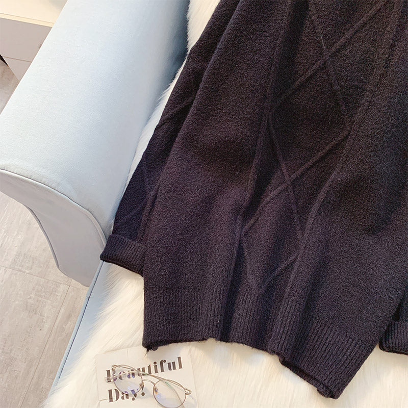 Pullover mit Stehkragen und Unterteil 5032