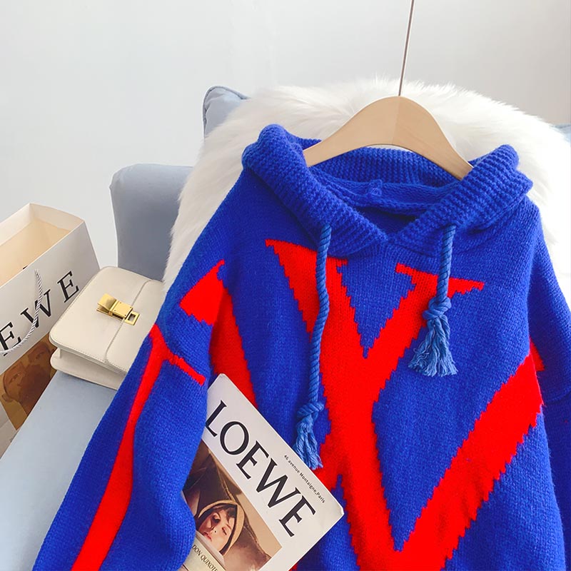 Hooded sweater new sweater coat  4993