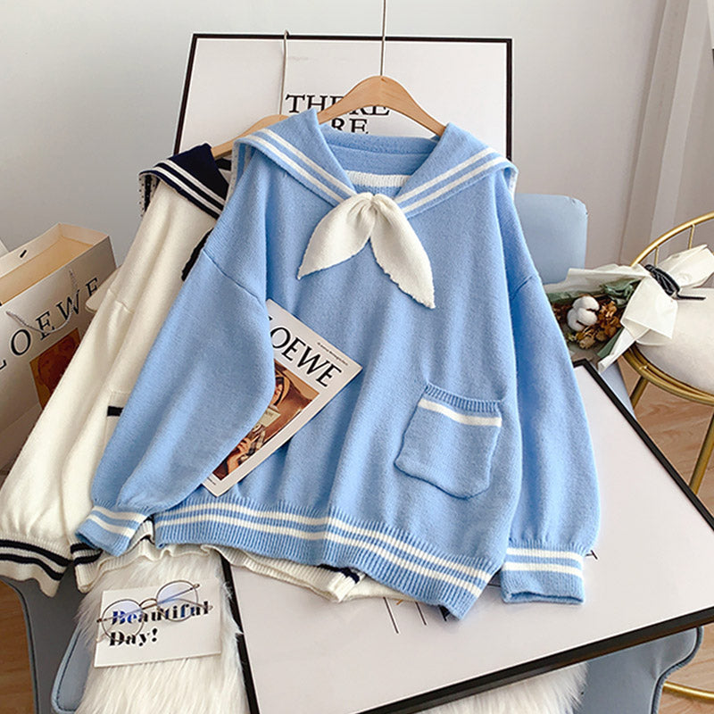 Japanese lazy sweater loose thin top  4957