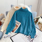 High neck twist sweater versatile bottomed sweater top  4955